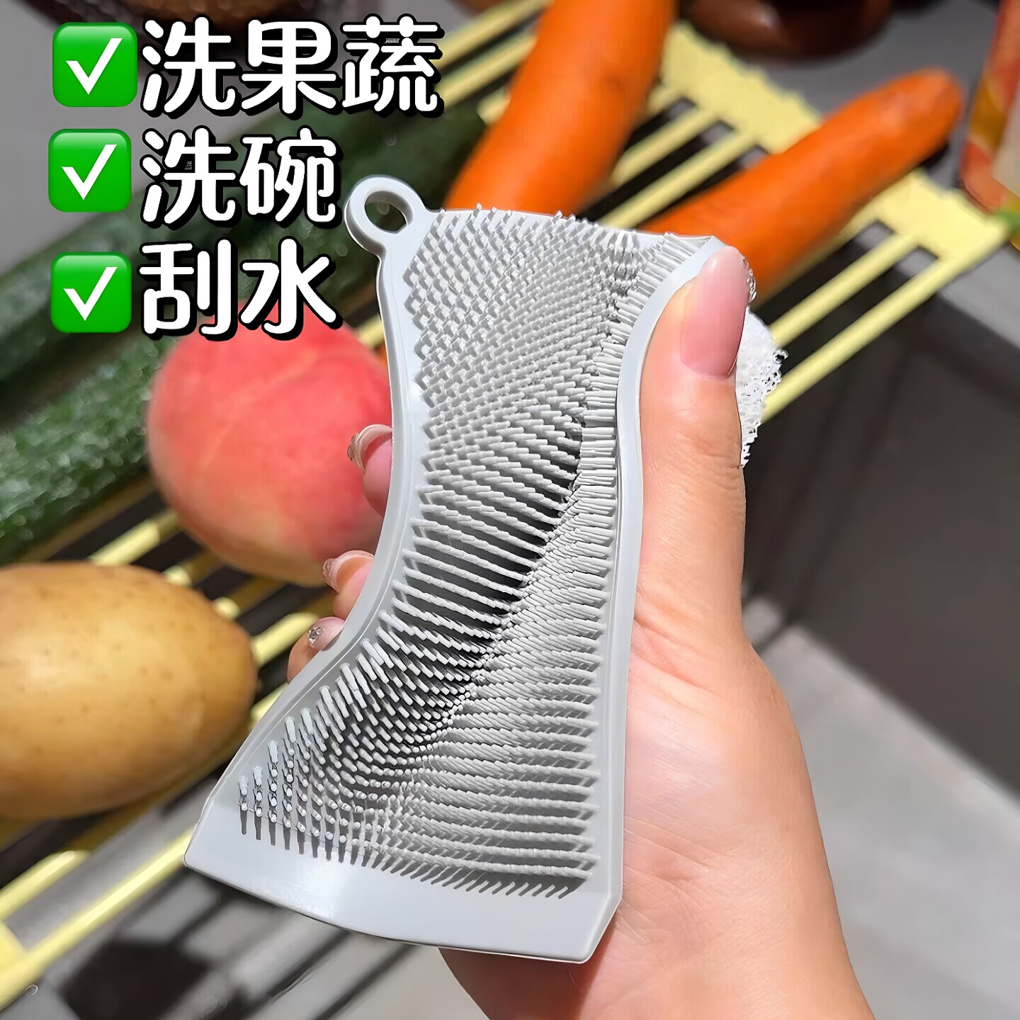 三合一洗碗刷海绵擦海绵块刷