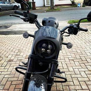 适用本田 CM1100 Rebel CMX1100 改装猪头罩扰流罩大灯罩导流挡风