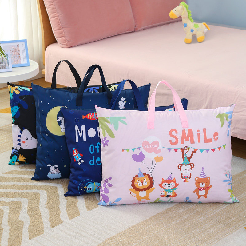 幼儿园被子收纳袋装被子的袋子牛津布手提袋儿童被子收纳包被褥袋