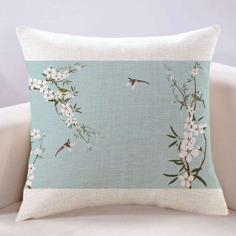 抱枕古典枕套棉麻奢华中式坐垫靠红木花鸟床头沙发靠背新复古高档,居家布艺,靠垫/抱枕,淘宝优惠券,粉丝福利购,淘宝优惠卷