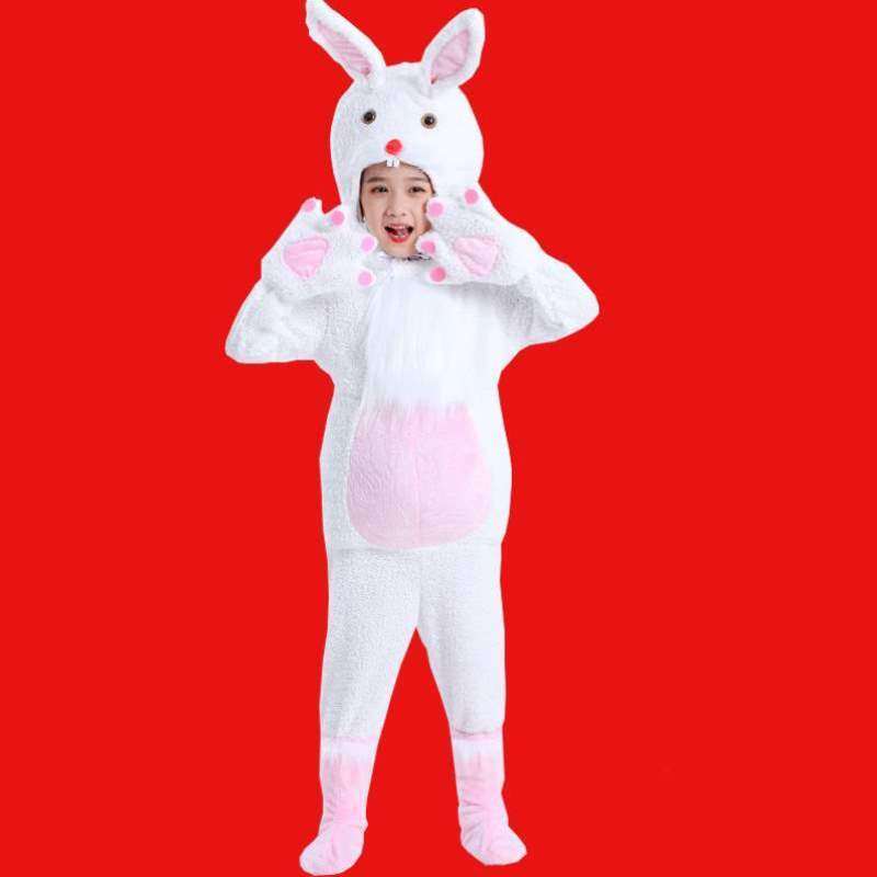 舞蹈小白兔演出服幼儿园小兔子卡通乖乖表演动物新款服装话剧儿童