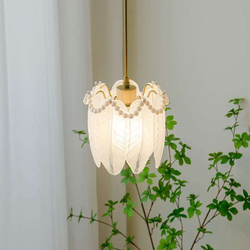 小灯奶油法式床头轻奢红过吊线玻璃风网吊灯主卧室复古道美式吧台,家装灯饰光源,床头/玄关/吧台/过道吊灯,淘宝优惠券,粉丝福利购,淘宝优惠卷