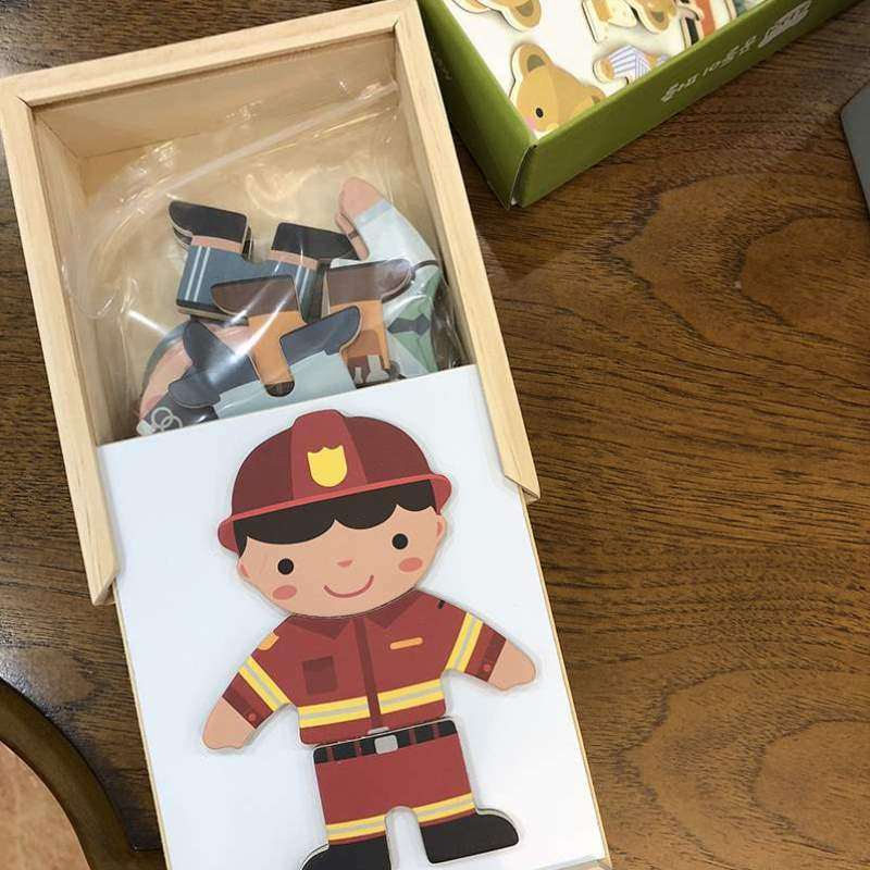 配对盒早教玩具玩具儿童职业加厚宝宝磁性认识换装益智便携拼图学,玩具/童车/益智/积木/模型,磁性贴,淘宝优惠券,粉丝福利购,淘宝优惠卷
