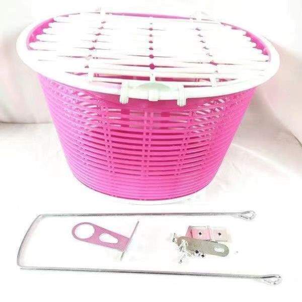 后置篮子车筐筐通用自行车菜篮子电动车儿童加厚女挂前置带盖单车