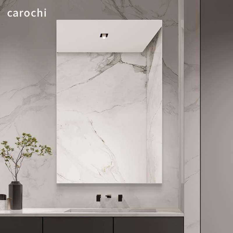 镜子尺寸卫生间方形贴墙厕所化妆镜免粘自定制挂墙壁挂浴室镜打孔,家装主材,浴室镜,淘宝优惠券,粉丝福利购,淘宝优惠卷