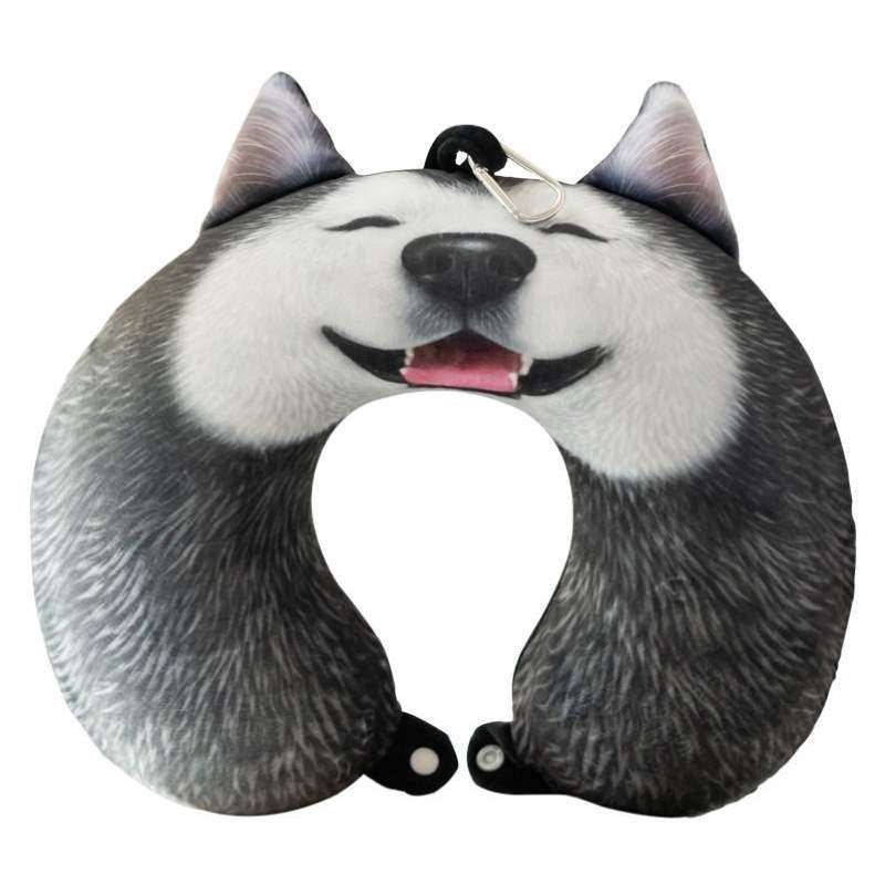 形枕办公室枕哈士奇枕学生枕护Uu颈男u枕头旅行颈椎枕型二哈搞怪,床上用品,U型枕/便携枕,淘宝优惠券,粉丝福利购,淘宝优惠卷