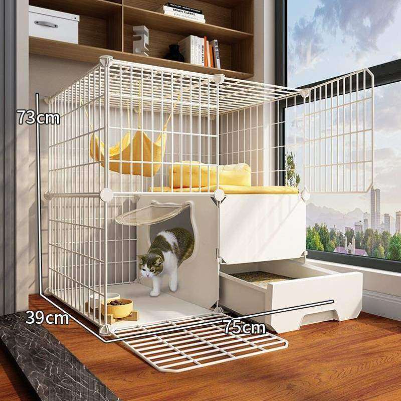 一体笼子砂盆窝小型室内猫家用厕所猫超大别墅自由空间猫不占地猫,宠物/宠物食品及用品,猫笼子/猫别墅,淘宝优惠券,粉丝福利购,淘宝优惠卷