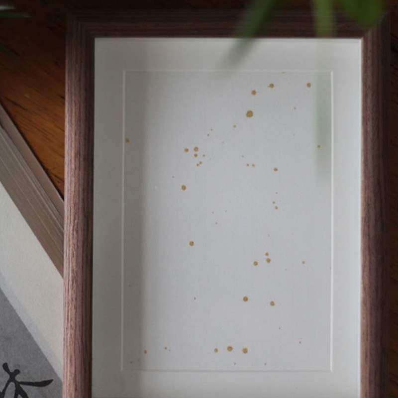 文艺相框装饰画画框自己画DIY送空白定制实木书法手写字宣纸摆台