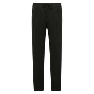 商务休闲长裤 PA39潘春秋款 中腰修身 休闲裤 黑色弹力 男式