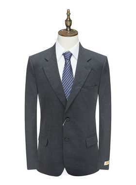 PL73皮春秋男式西服 羊毛140`S两粒扣双开衩商务西装外套F3750210