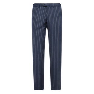 深蓝色191 PA1潘春秋男式 商务休闲长裤 羊毛中腰修身 西裤