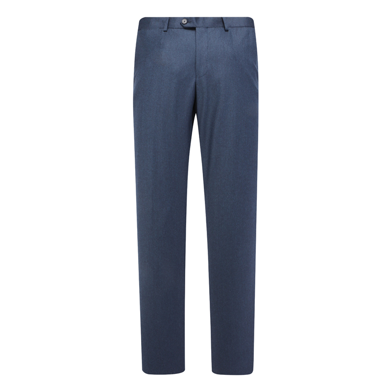 J1665鸟春秋男西裤绵羊毛意大利面料中腰修身商务休闲长裤 223005