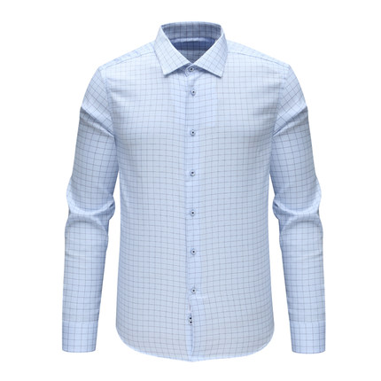 F3302KMQ男春秋免烫长袖衬衫 棉百搭商务休闲上衣产地越南