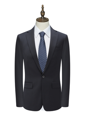 B1607鸟男式春秋西服 绵羊毛两粒扣后中开衩商务西装 216032