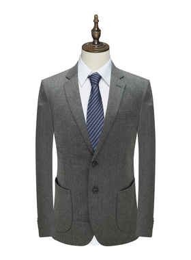 MY457美男式春秋西服 羊毛两粒扣后中开衩商务西装 110072
