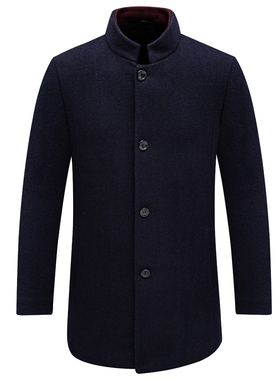 Q1645九牌冬季男式尼克服 兔毛皮胆休闲保暖外套 时尚都市