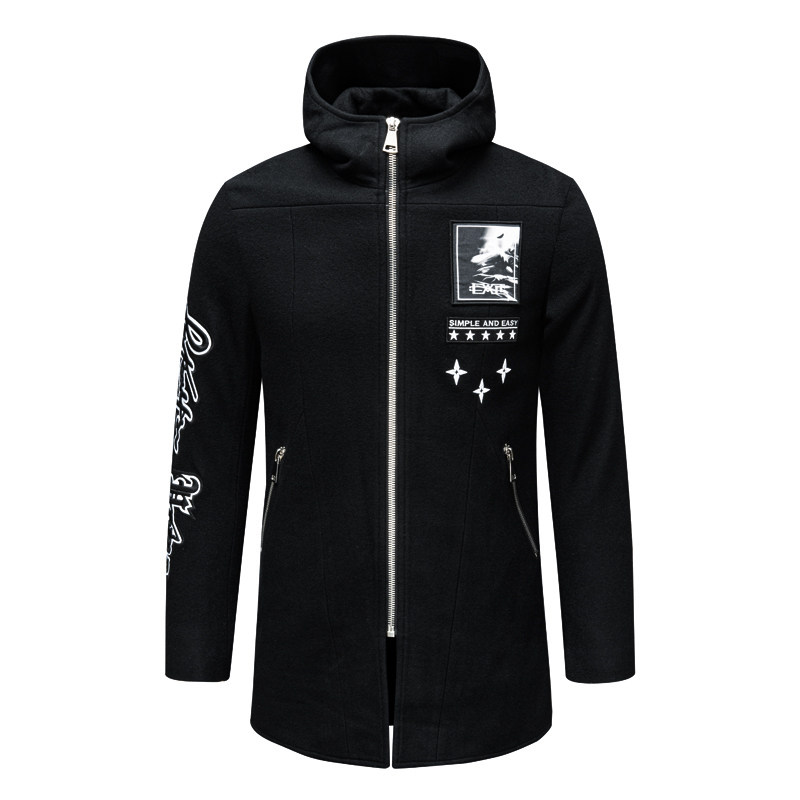 H882冬季男式毛呢大衣 羊毛拉链休闲中长款保暖防风外套 时尚都市,男装,棉衣,淘宝优惠券,粉丝福利购,淘宝优惠卷