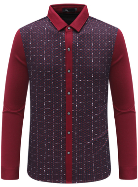 AL120澳L多L男式春秋长袖T恤 棉百搭商务休闲上衣 时尚都市