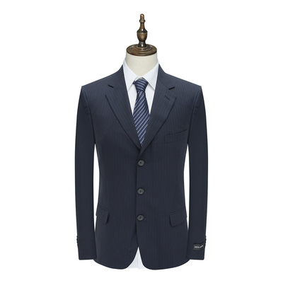 PL120皮春秋男式西服 羊毛三粒扣无开衩商务西装外套K8612828