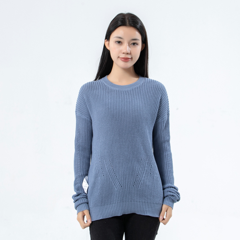 针织衫套头上衣针织衫圆领