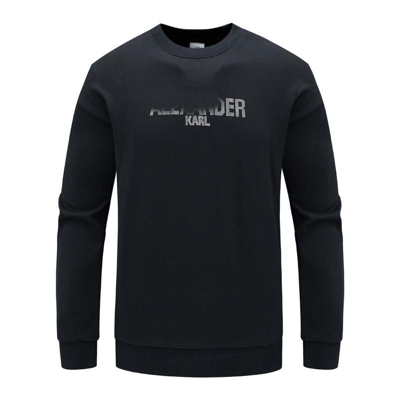 H928男式春秋长袖卫衣 棉圆领百搭商务休闲上衣 时尚都市