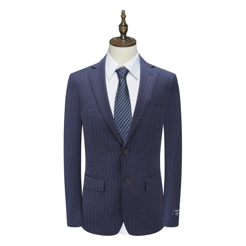 B1602鸟男春秋西服 绵羊毛110`S意大利面料两粒扣商务西装 216002