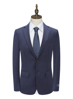 B1602鸟男春秋西服 绵羊毛110`S意大利面料两粒扣商务西装 216002