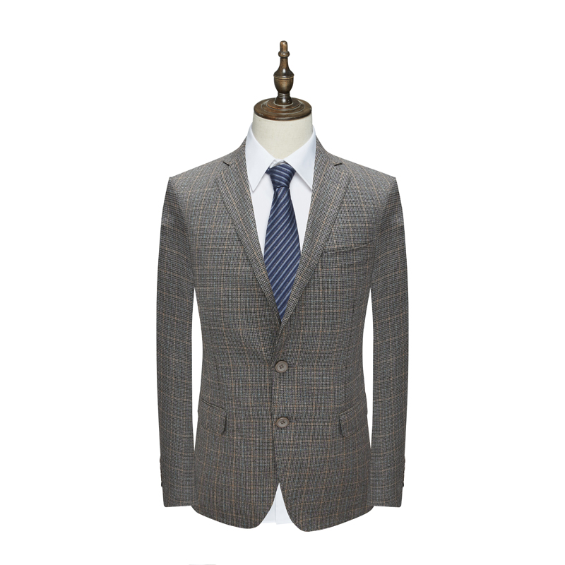 AS94奥春秋男式西服 两粒扣无开衩商务西装外套 15Q04A952