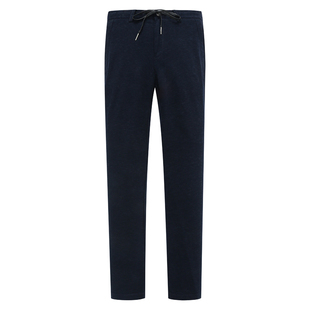 商务休闲长裤 棉中腰修身 深蓝微弹 休闲裤 AB1153邦纳春秋厚度男式