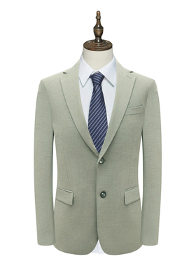 B1595鸟男式春秋西服 两粒扣后中开衩商务西装 211760