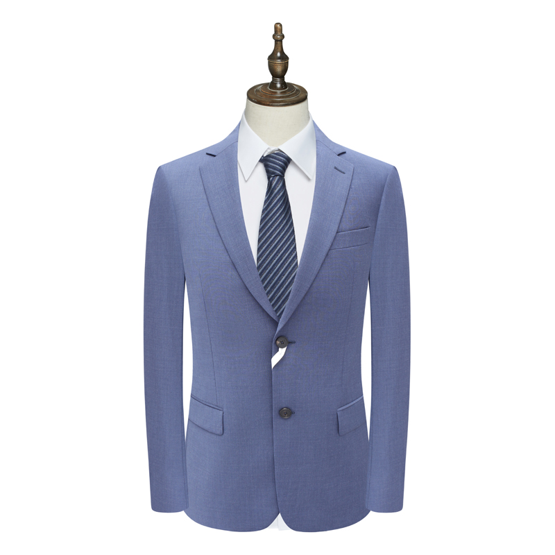 B1619鸟男式春秋西服 绵羊毛两粒扣后中开衩商务西装 226012