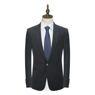 YW370依男春秋西服 750402 羊毛一粒扣后中开衩商务休闲西装