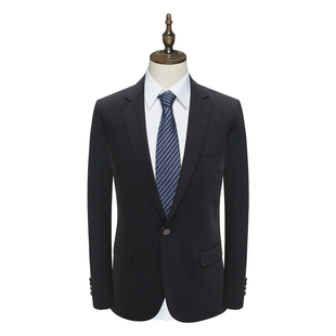 黑色28981 羊毛一粒扣双开衩商务休闲西装 AB914邦纳男式 春秋西服