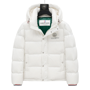 H978高充绒量冬季厚款男羽绒服 白鸭绒拉链商务休闲保暖防风外套