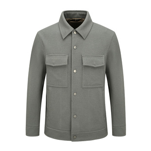 时尚 翻领多口袋外套 都市JWJ56032 春秋茄克男装 H1407男式
