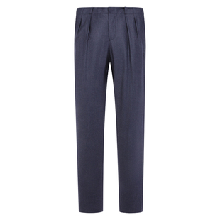 商务休闲长裤 羊毛意大利面料中腰修身 西裤 SA4萨BA蒂N春秋男式