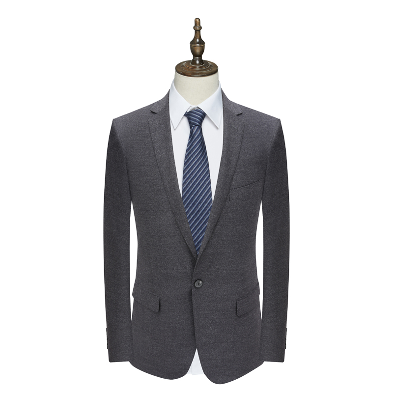 AS112奥 春秋男西服 一粒扣后中开衩商务西装外套 Q19X0201006