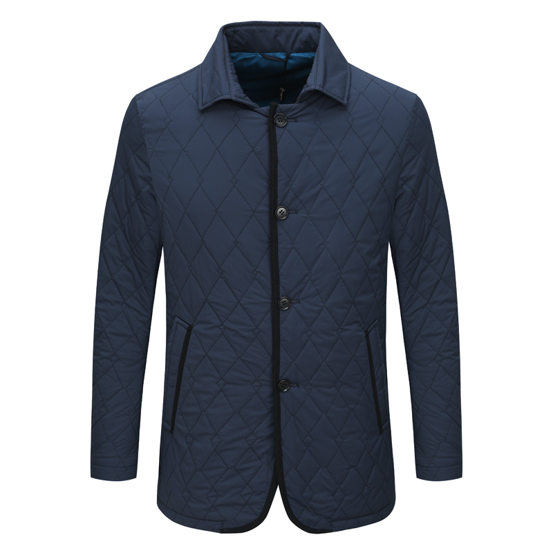 SF289圣秋冬款男式棉衣 直排扣休闲保暖防风棉服外套 时尚都市