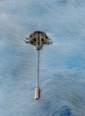 241KED. 雪莱牌男士西服胸针   高档气质金色/银色 装饰百搭配饰