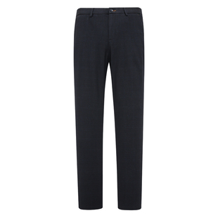 商务休闲长裤 棉中腰修身 弹力 休闲裤 J1556鸟春秋稍厚男式