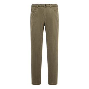 商务休闲长裤 棉中腰修身 褐色微弹 休闲裤 MY419美春秋厚度男式