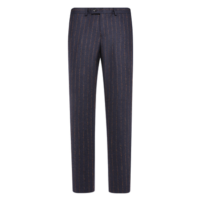 Y1509路春秋男式西裤 绵羊毛意大利面料中腰修身商务休闲长裤深蓝