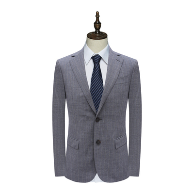 B1572鸟男式春秋西服 绵羊毛两粒扣后中开衩商务西装 221265