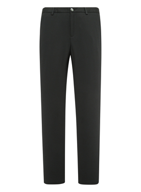 KN35康L尼L春秋男式西裤 绵羊毛中腰修身商务休闲长裤 黑色