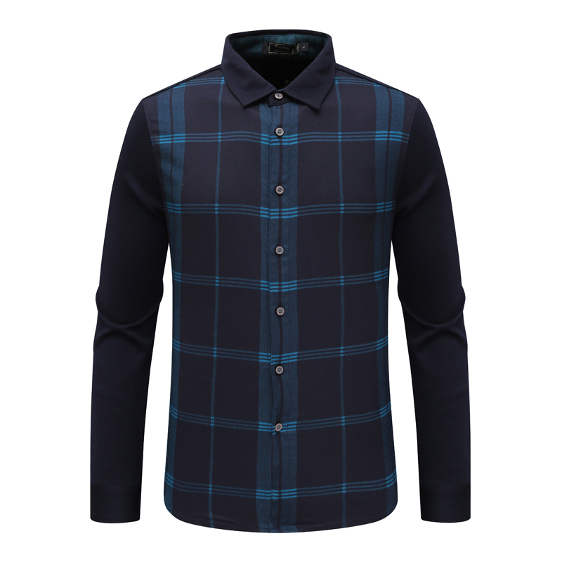 KL67凯LAI牌男式春秋长袖衬衫 羊毛百搭商务休闲上衣