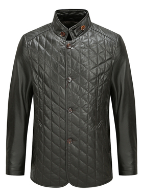 SL135仕东秋冬男士皮衣 绵羊皮革直排扣商务休闲外套时尚都市