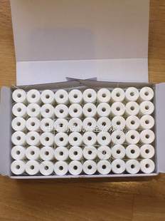 绣花底线无芯一次性无梭芯绣花机线白色颜色南美手工缝针线兄弟