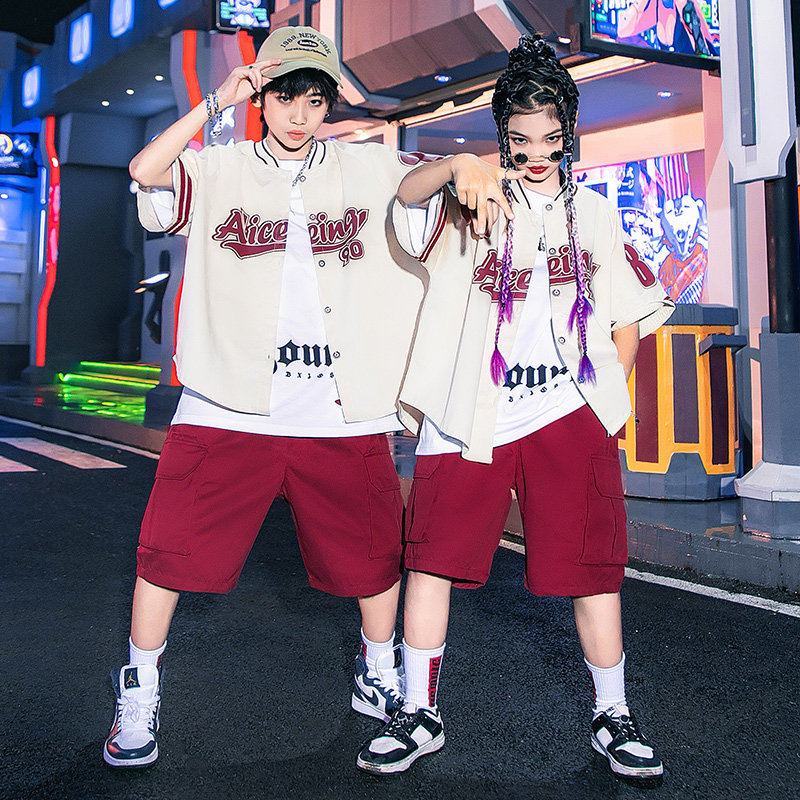 街舞儿童潮服演出服hiphop图片