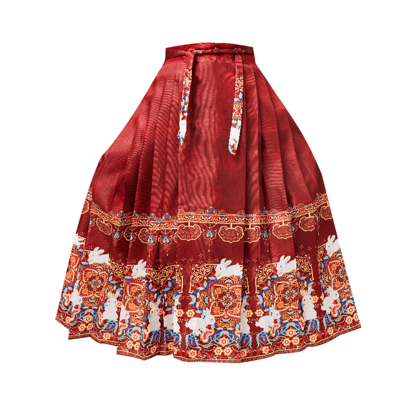 儿童中国风服装元旦演出服马面裙