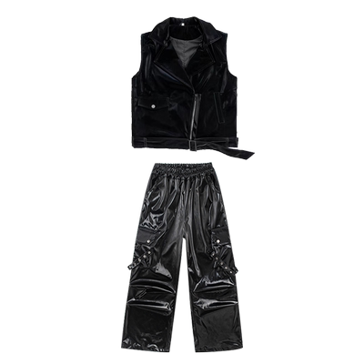 街舞儿童潮服演出服套装hiphop